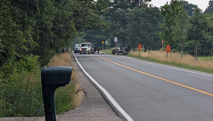 multi-car collision hamilton