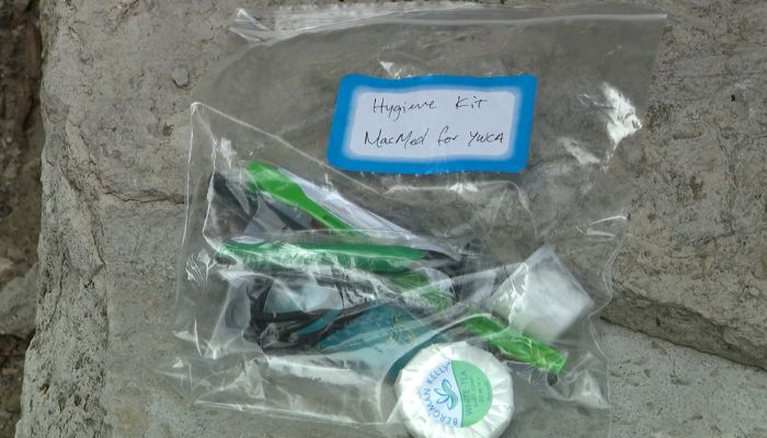 McMaster duo homeless kits