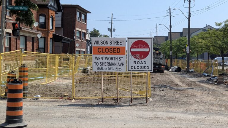 Hamilton construction road closures