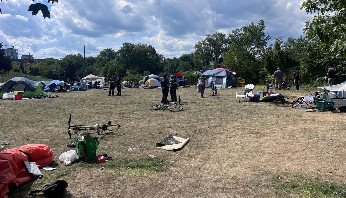 Hamilton encampment evictions