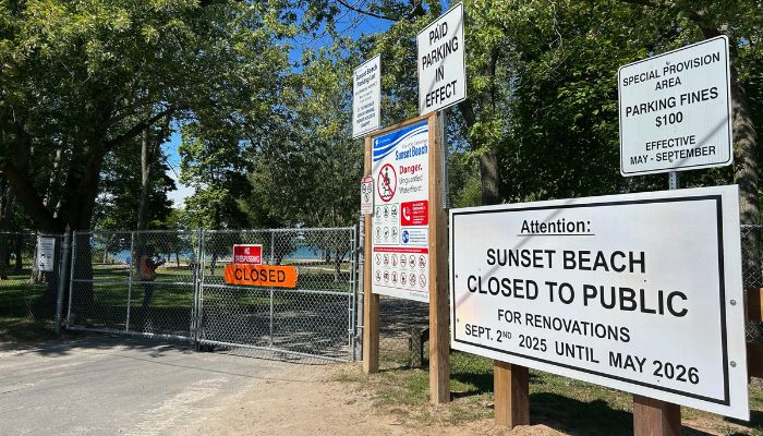 Sunset Beach Closed