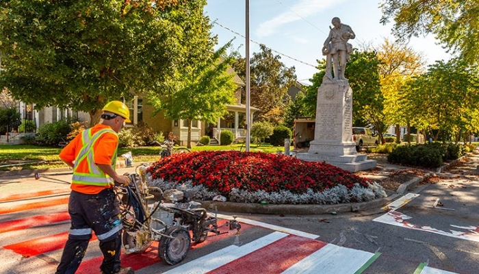 Port Dalhousie veterans crosswalk
