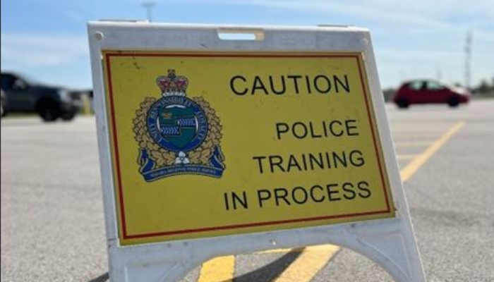 Police training signage