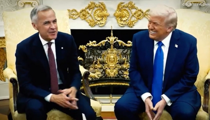 PRESIDENT DONALD TRUMP prime minister mark carney usa canada washington oval office