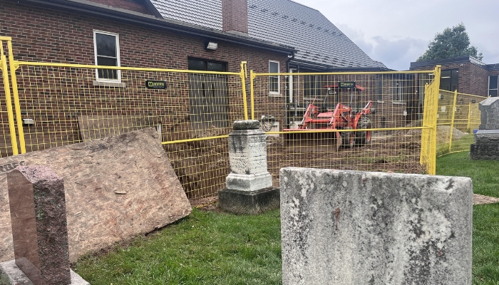 burlington church human remains