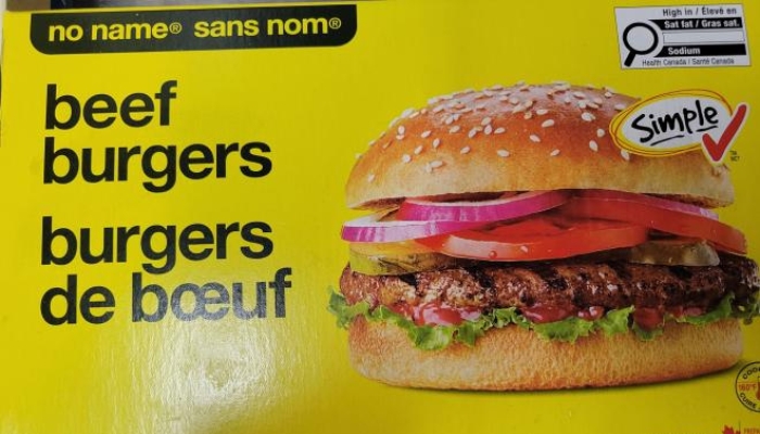 No-name beef burgers