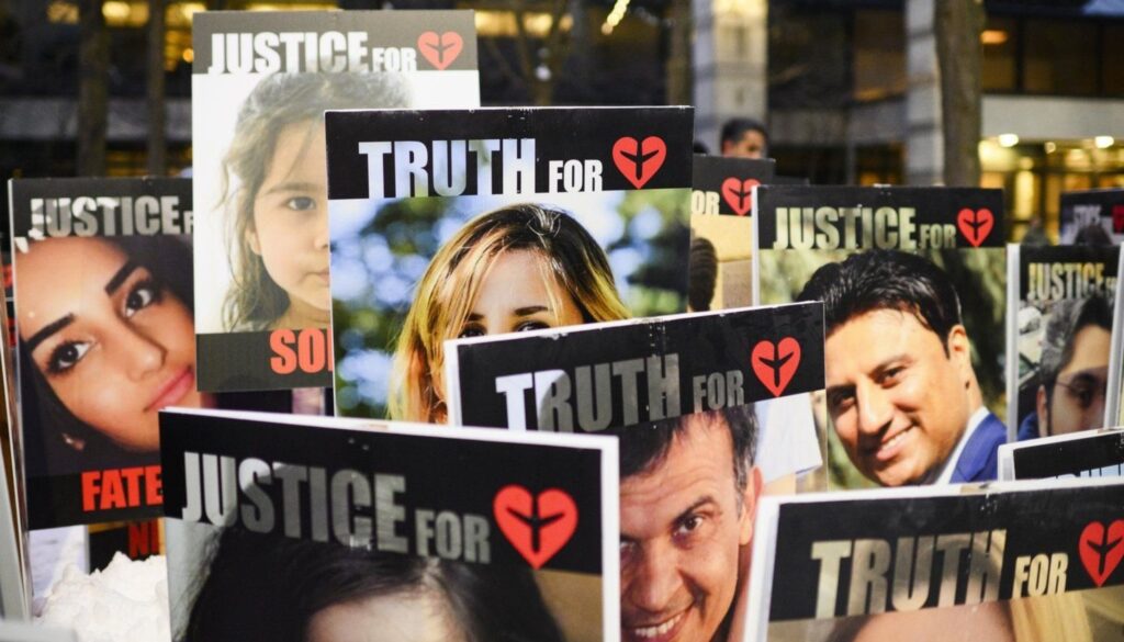 Six-year anniversary of Flight PS752 downing in Iran.