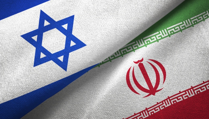 IRAN ISRAEL FLAGS