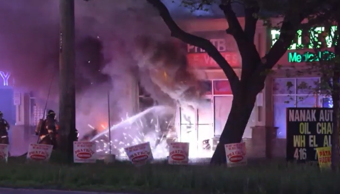 Etobicoke fireworks store fire