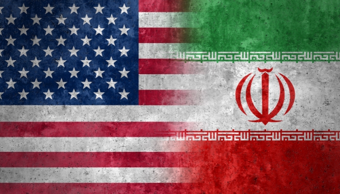 US IRAN FLAG