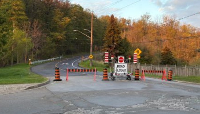 Dewitt Road closure