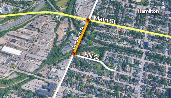 Dundurn St. closure
