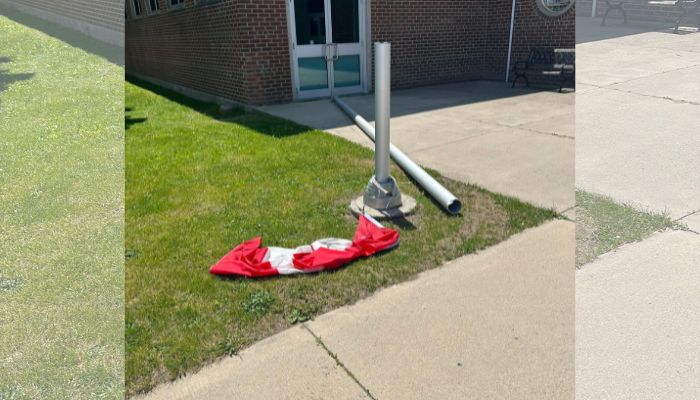 Norwich school pride flag stolen