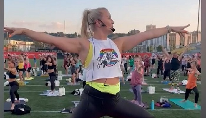 Yoga on the Field