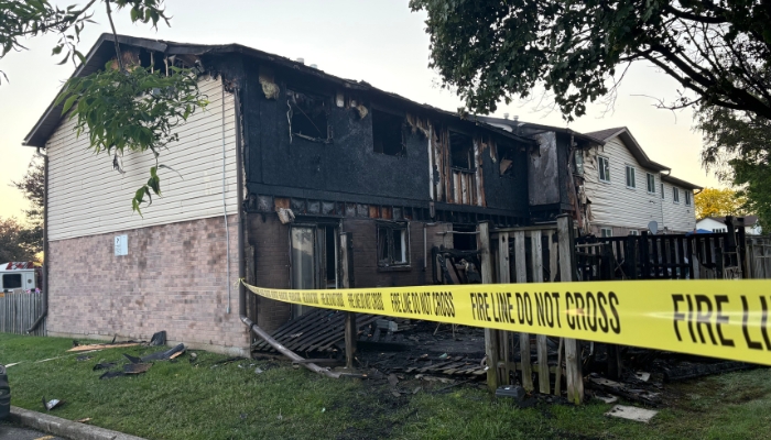 townhouse fire Hamilton Mountain