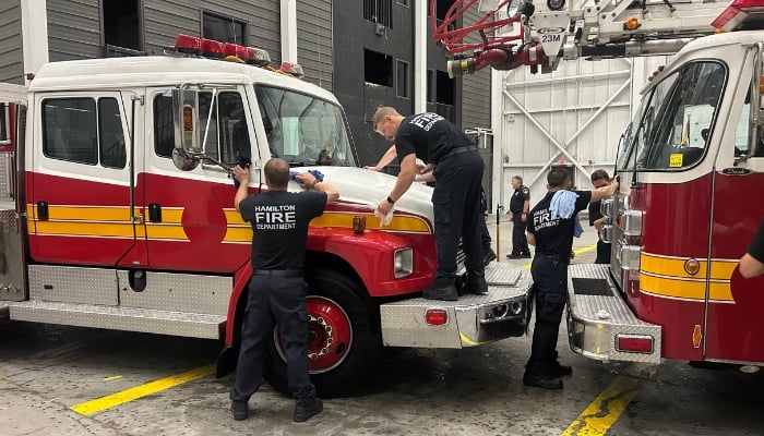 Hamilton fire truck donations
