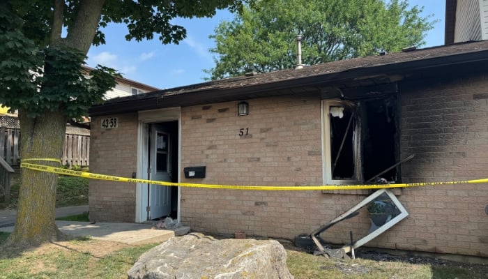 hamilton townhouse fire