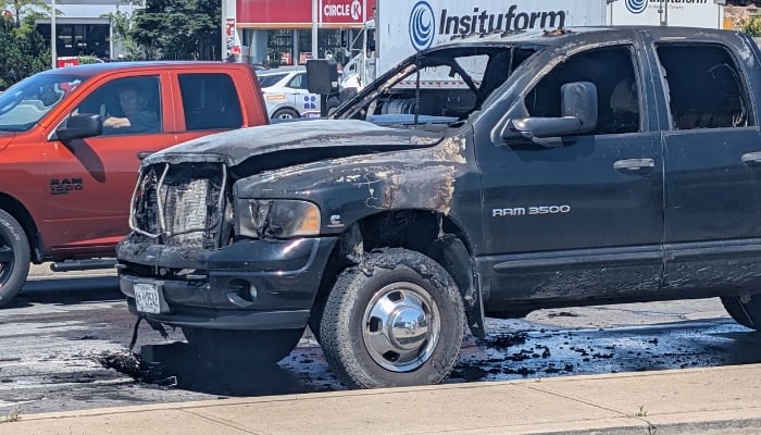 Truck Fire Hamilton