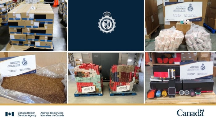 CBSA illegal tobacco nicotine