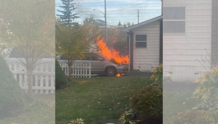 Fort Erie car fire