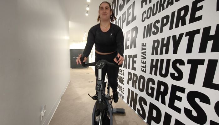 Gracie Sakran spin class record