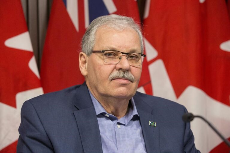 Warren (Smokey) Thomas speaks to reporters at Queens Park in Toronto, on January 21, 2019.